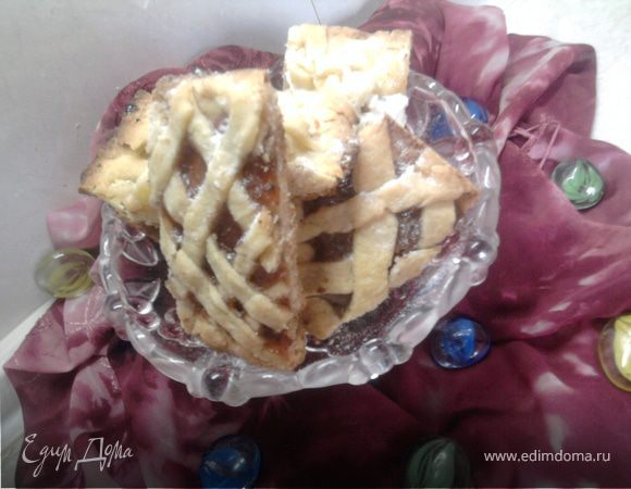 Плетеные песочные печенья с начинкой