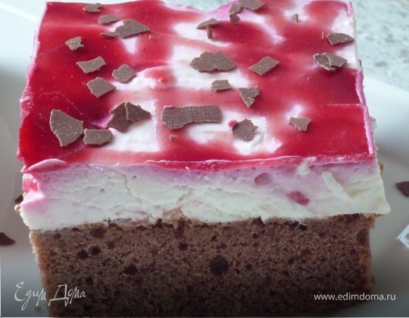 Малиновые пирожные "Страчателла" Малиновые пирожные "Страчателла"