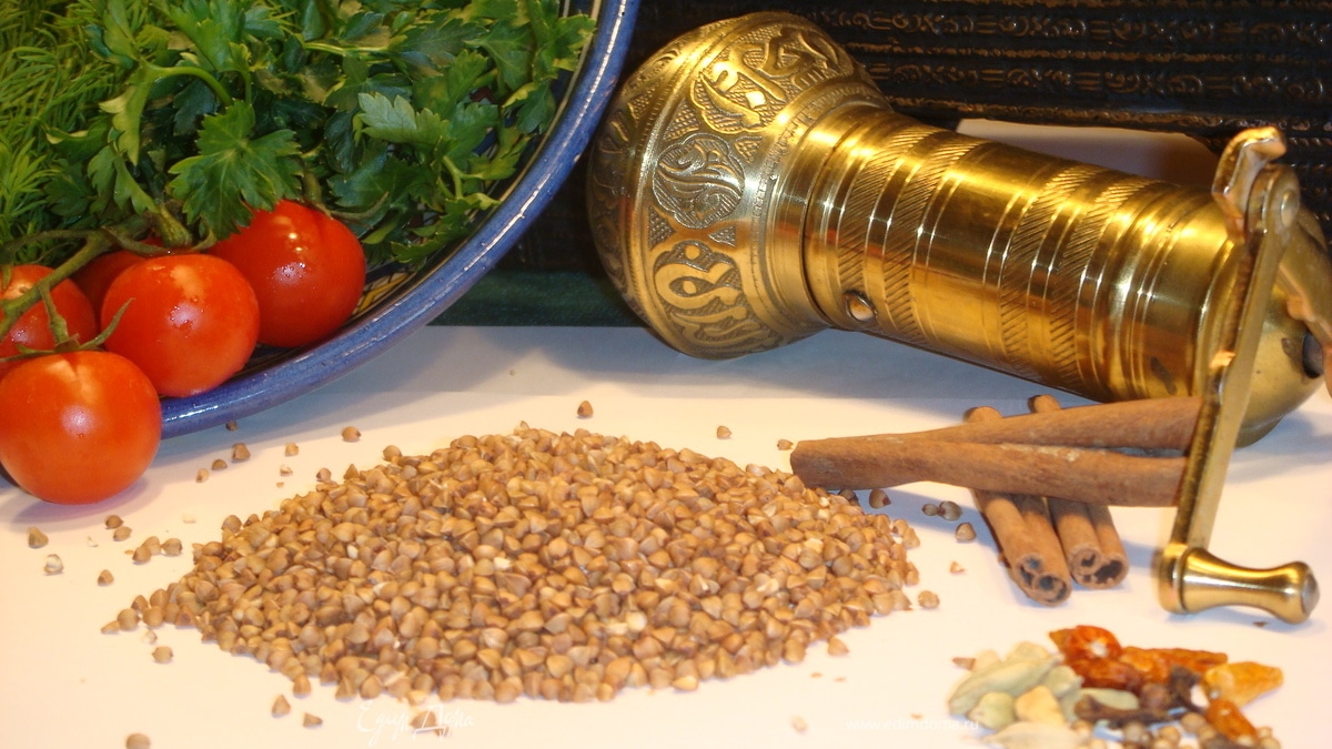 Гречка с луком по-берберски