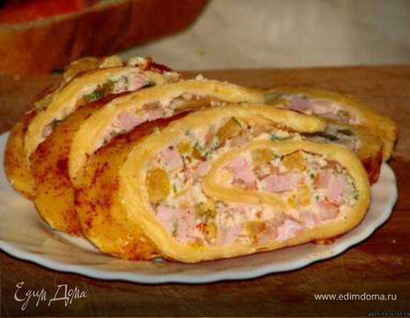 Рулетики с фаршем по-болгарски Рулетики с фаршем по-болгарски