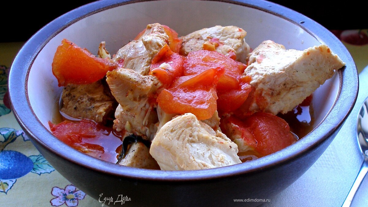 Гуляш из индейки в фольге