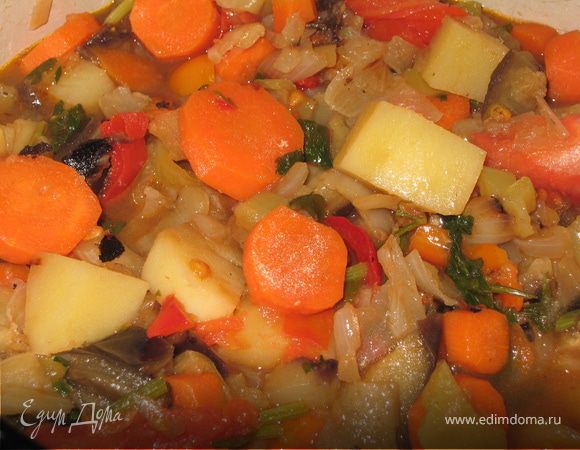 Раззадоренные овощи (постное рагу) Раззадоренные овощи (постное рагу)