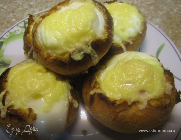 Яишница в булочке. Яишница в булочке.