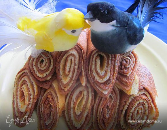 Блинчики "Чёрное-белое"