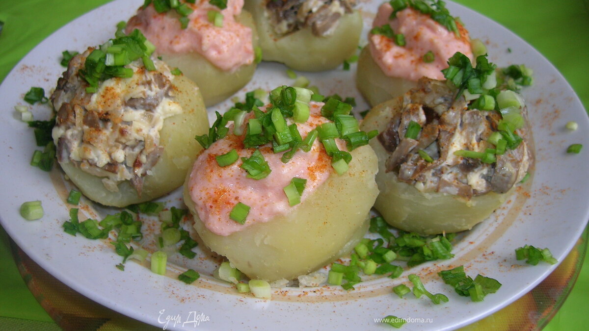 Картофель с двумя начинками