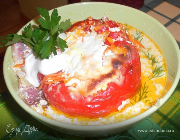 Фаршированные перчики "По-домашнему"))