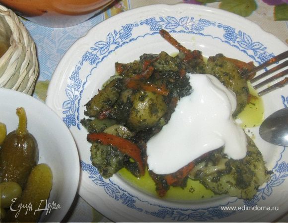 Картошечка, запеченная в горшочке. Картошечка, запеченная в горшочке.