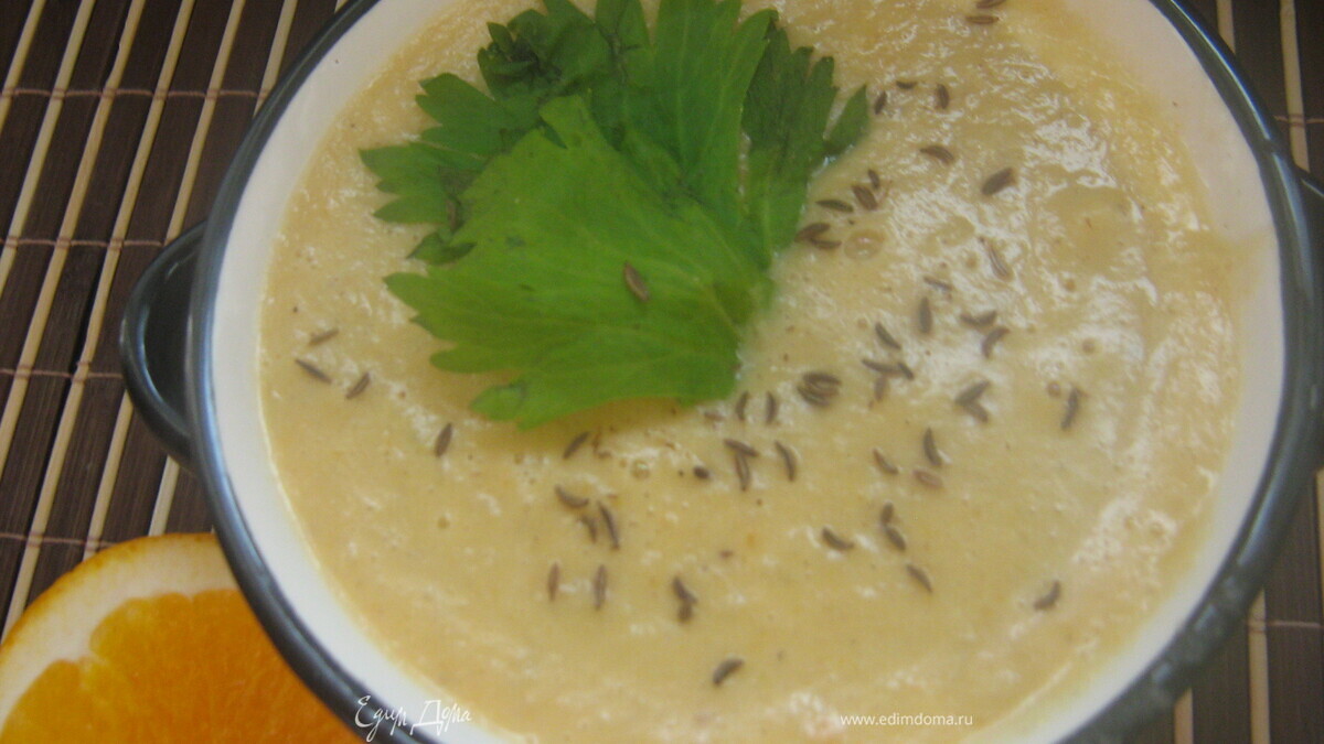 Чечевично-апельсиновый суп-пюре