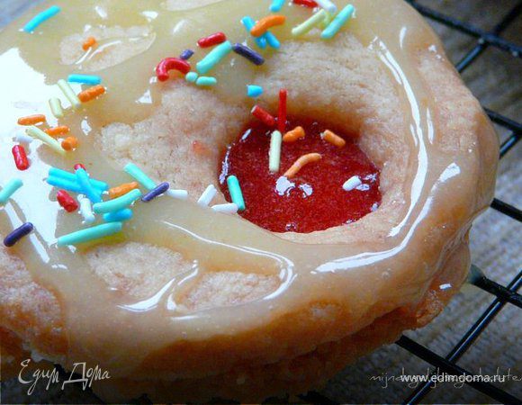 Цветное печенье-сендвич