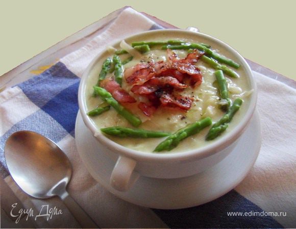 Суп-пюре из белой спаржи