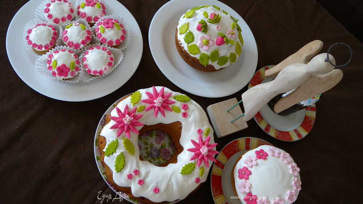 Пасхальные куличи, кексы и маффины...