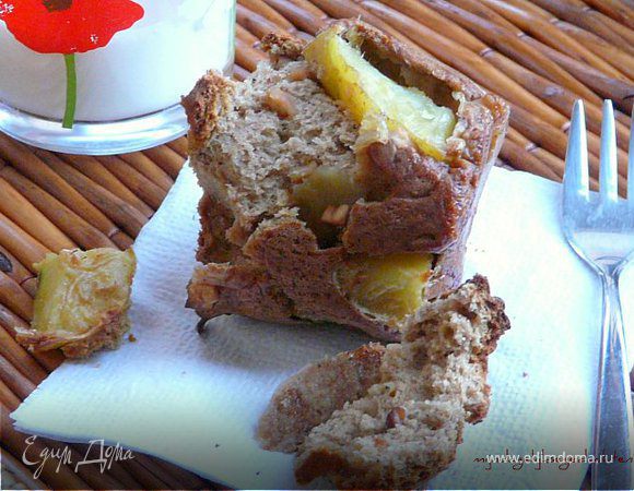 Арахисовые маффины с яблоком! 