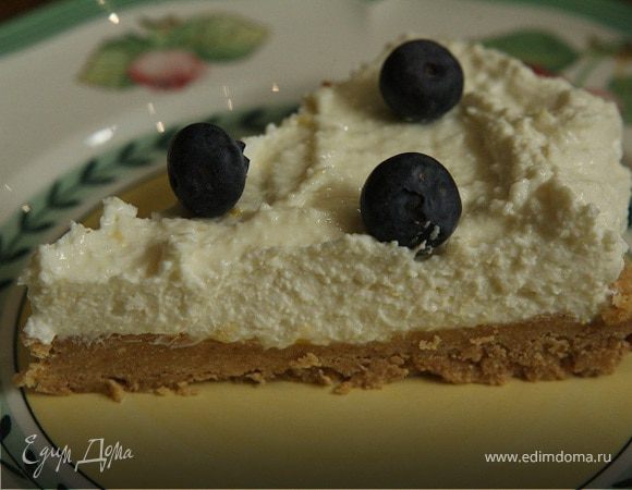 Очень простой лимонный чизкейк с ягодами Очень простой лимонный чизкейк с ягодами