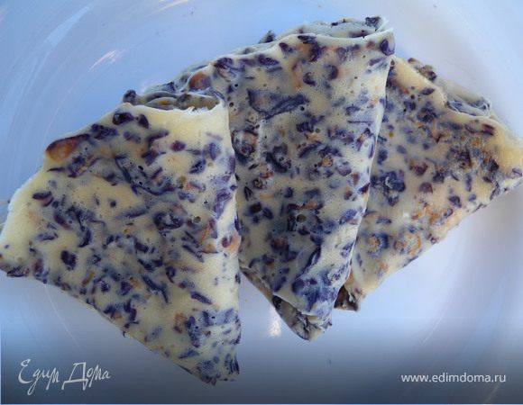 Блинчики с синим припеком Блинчики с синим припеком