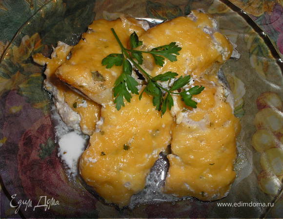 Филе Пангасиуса,запеченное в сметане. Филе Пангасиуса,запеченное в сметане.