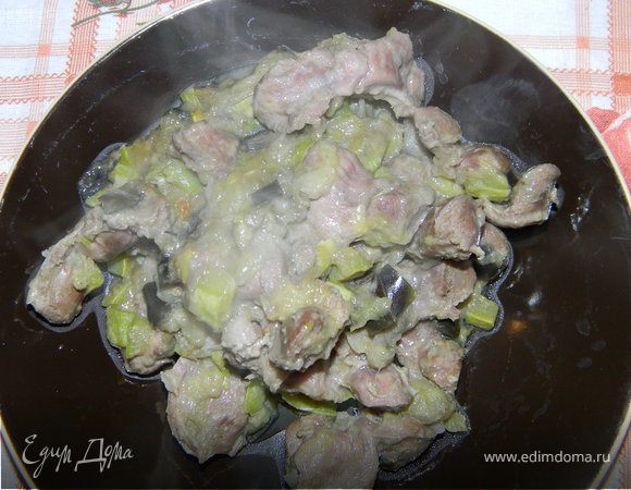 Куриные потроха с овощами Куриные потроха с овощами