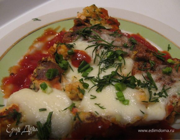 Омлет,когда очень очень хочется есть)))