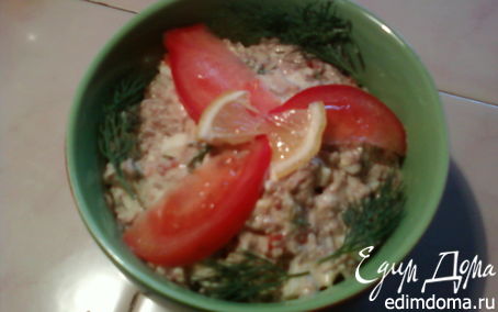 Рецепт Салат из печени трески с овощами