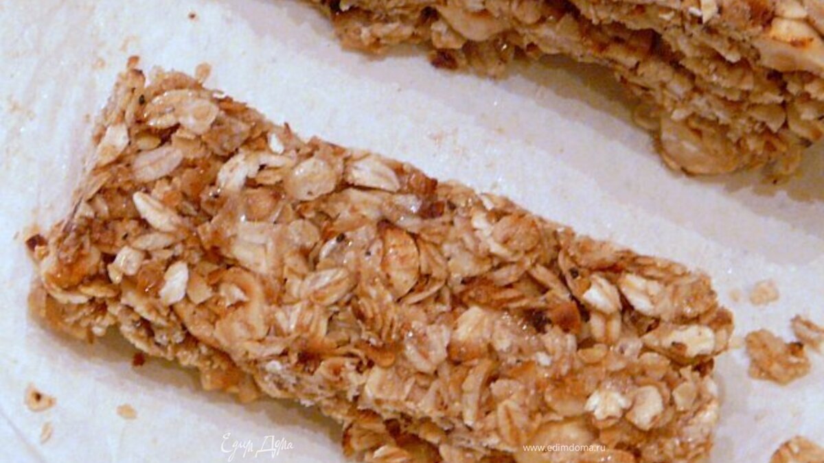 Овсяные батончики с орехами без выпечки