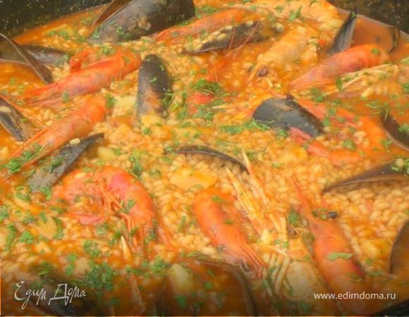 Паэлья с морепродуктами