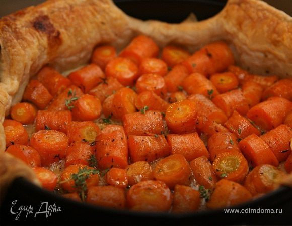 Пирог с морковью, медом и тимьяном Пирог с морковью, медом и тимьяном