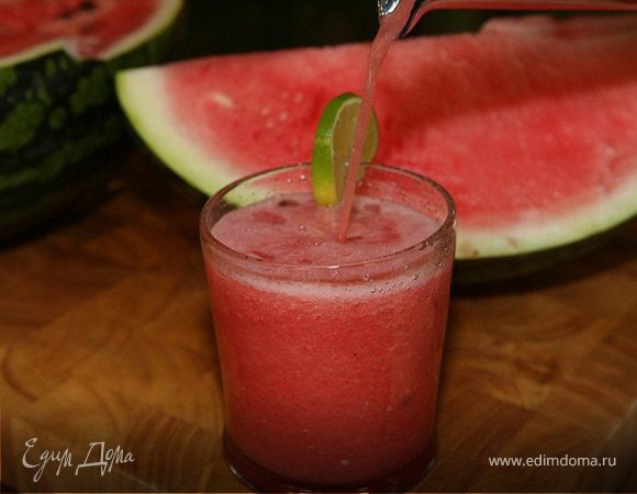 Арбузный коктейль с лаймом и имбирем Арбузный коктейль с лаймом и имбирем