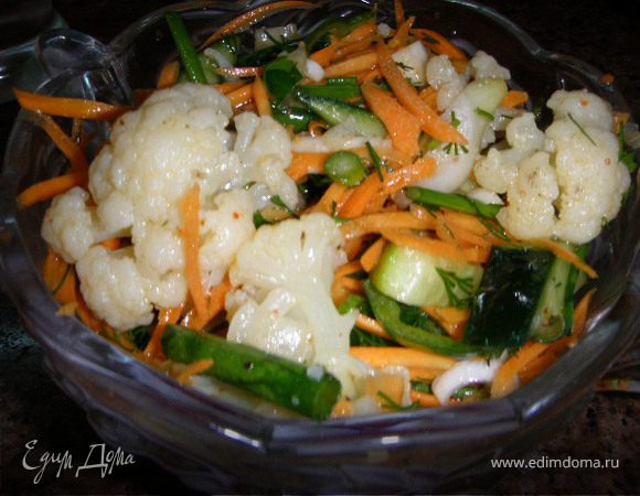 Салат " Немного весны и цвета"