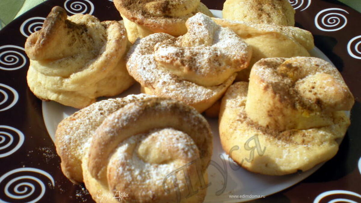 Творожные розочки