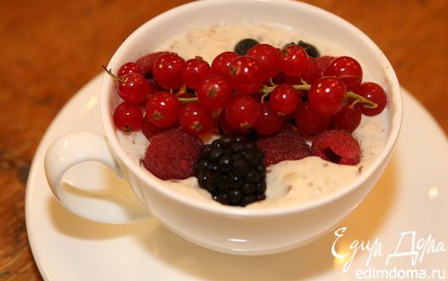 Рецепт Миндально-кремовый рис с ягодами
