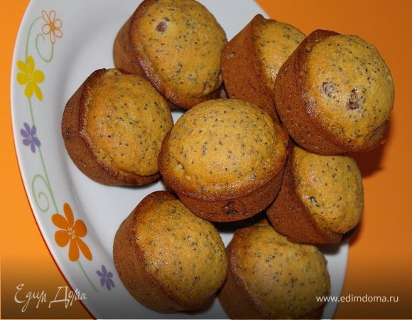 Маково-пряничные кексы