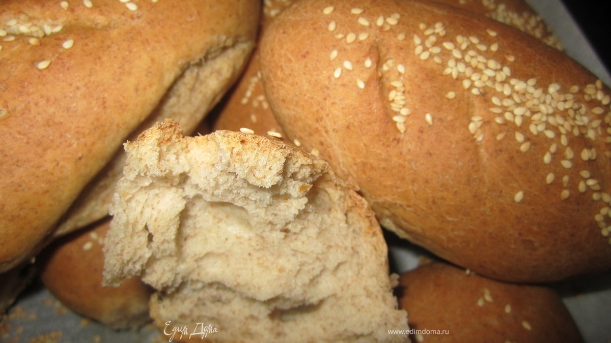 Ржаные булочки, ароматные.