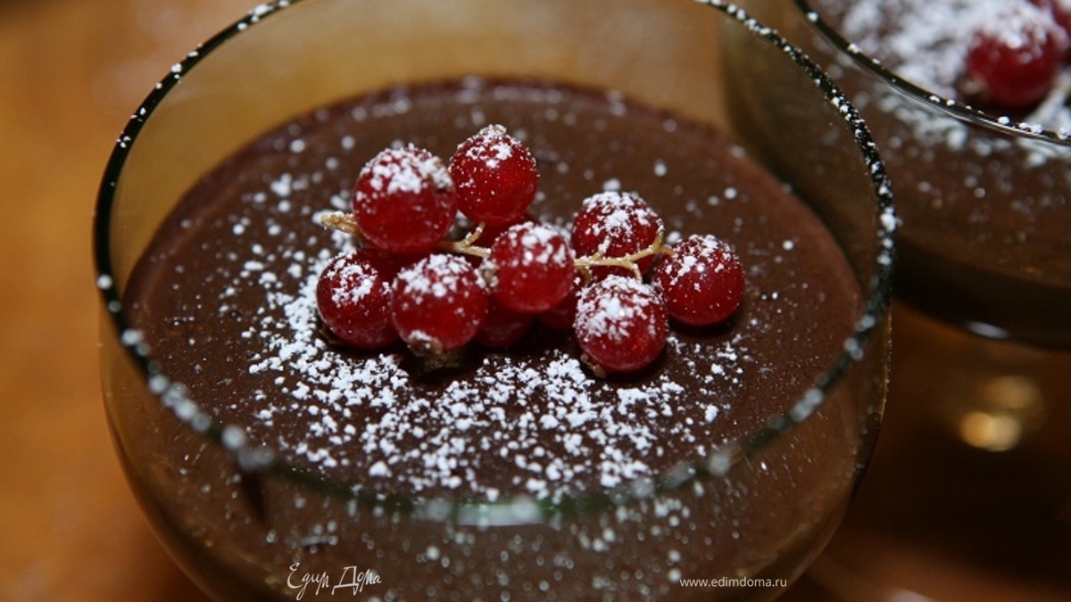 Шоколадно-мятный крем-мусс