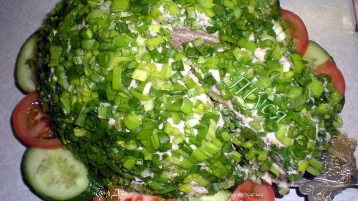 Бутербродный торт с сельдью