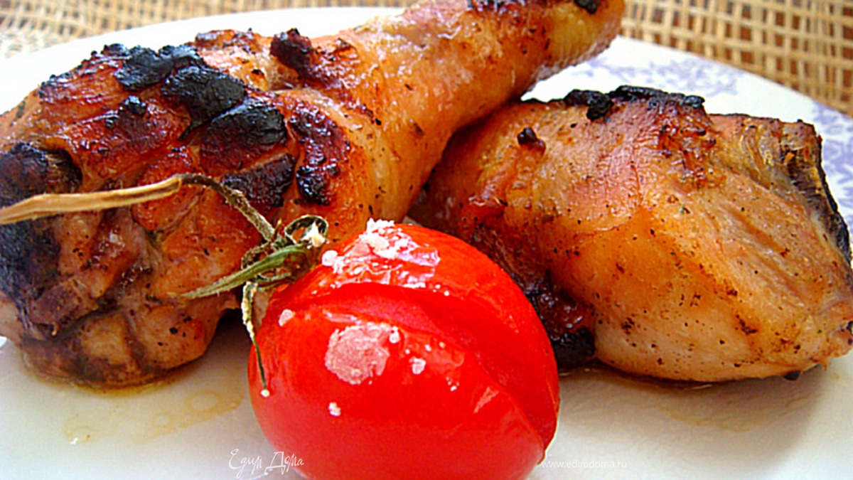 Куриные голяшечки и бедрышки в горчичном маринаде