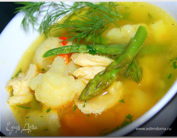 Овощной суп с курочкой Овощной суп с курочкой