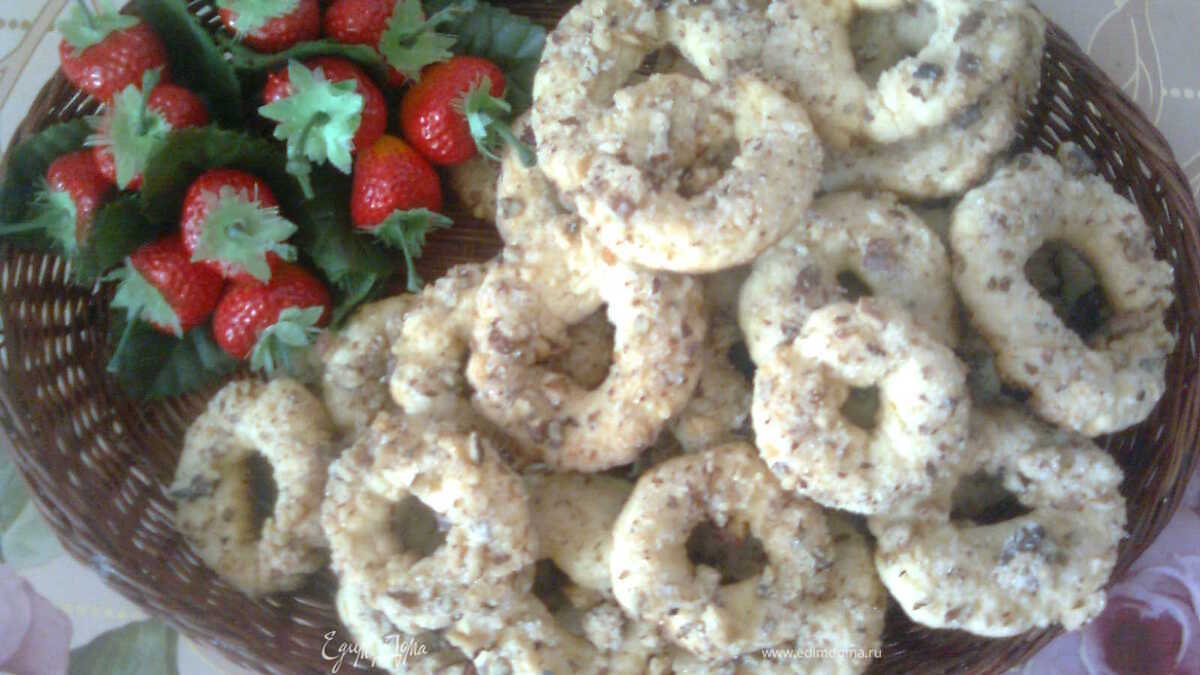 Лимонные бублики на вареных желтках