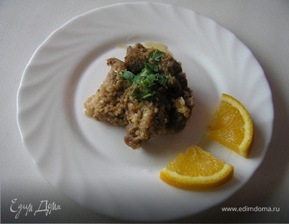 Свинина в арахисово-апельсиновом соусе