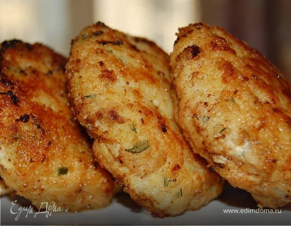 Котлеты рыбные "Красное в белом"