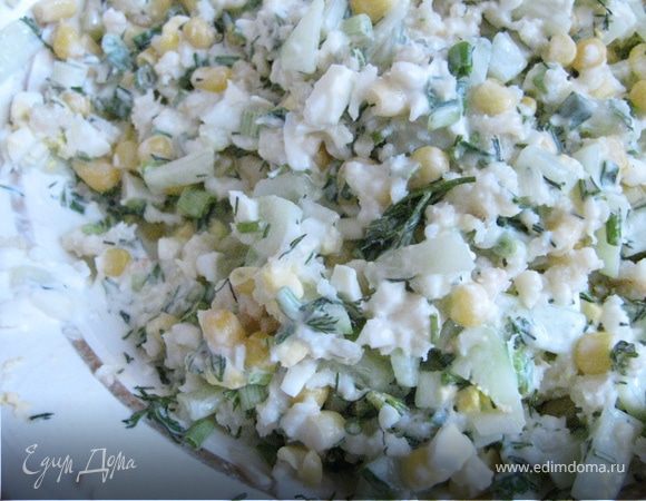 Салат с мясом криля