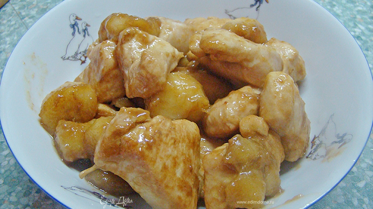 Курица с бананами