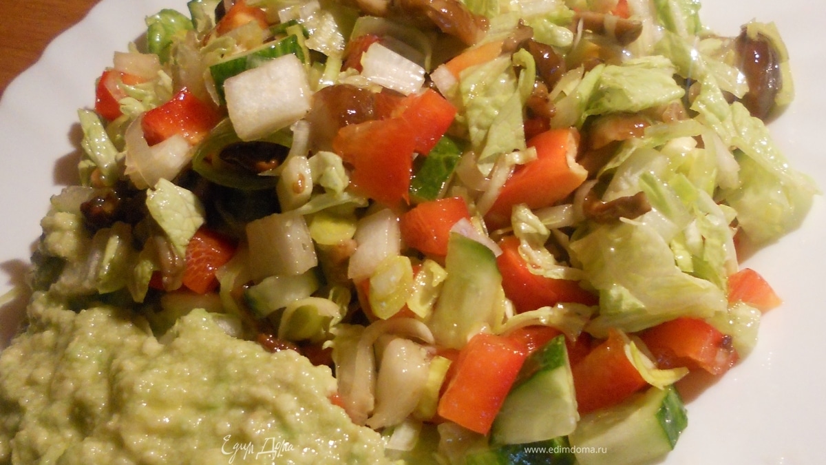 Теплый салат "Грибной вторник" (или среда) :)