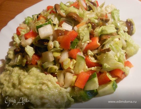 Теплый салат "Грибной вторник" (или среда) :)