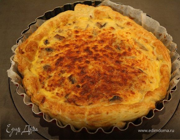 Пирог с сыром и грибами Пирог с сыром и грибами