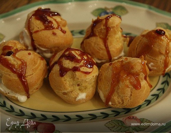 Эклеры со сливочно-творожным кремом Эклеры со сливочно-творожным кремом