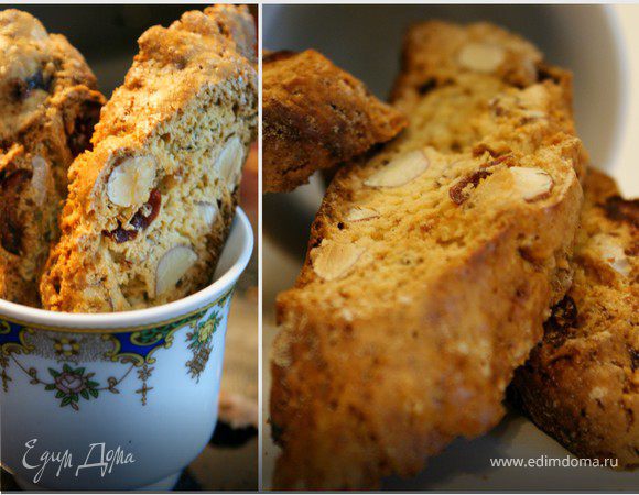 Хрустящее миндальное печенье бискотти Хрустящее миндальное печенье бискотти