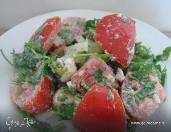 Вариация на тему салата по-гречески Вариация на тему салата по-гречески