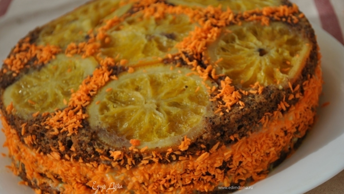 Торт "Апельсиново-маковый восторг"