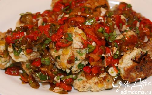 Рецепт Котлетки из индейки со сладкой кукурузой