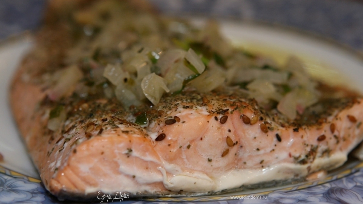 Семга в пряной приправе
