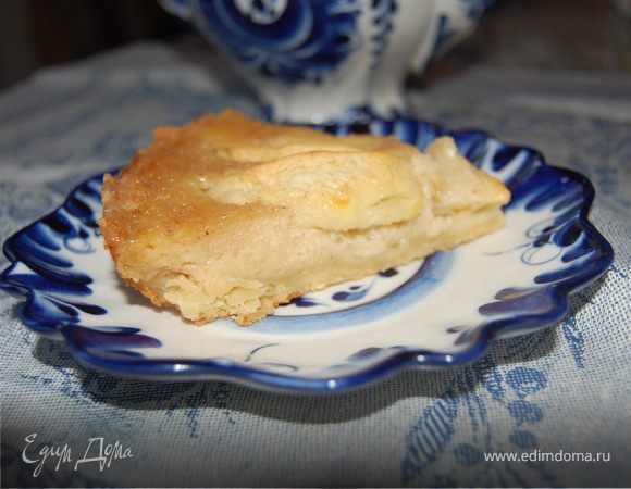 Яблочный пирог с крем-брюле. Яблочный пирог с крем-брюле.